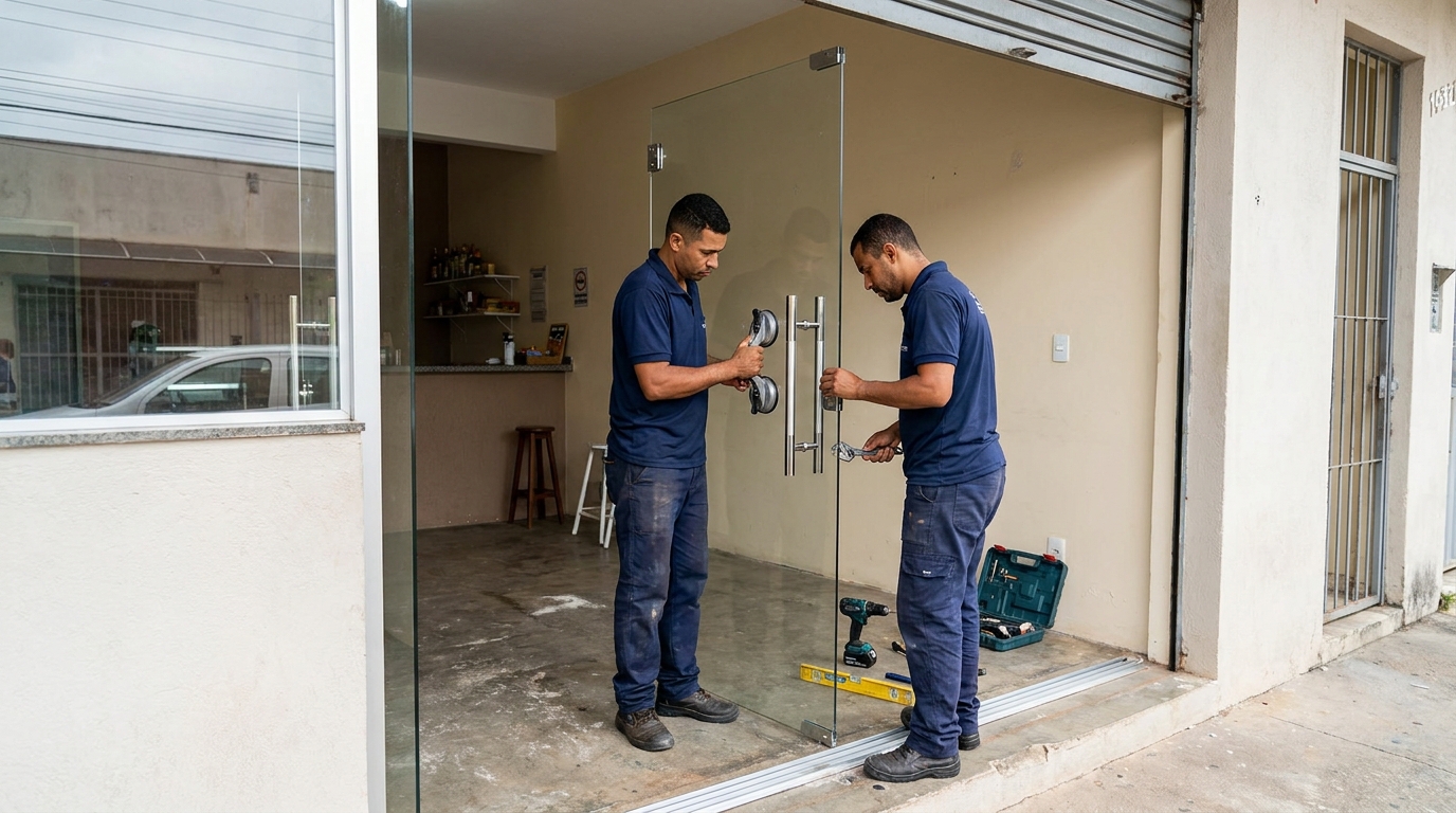 Portas em Vidro em Goiânia‑GO