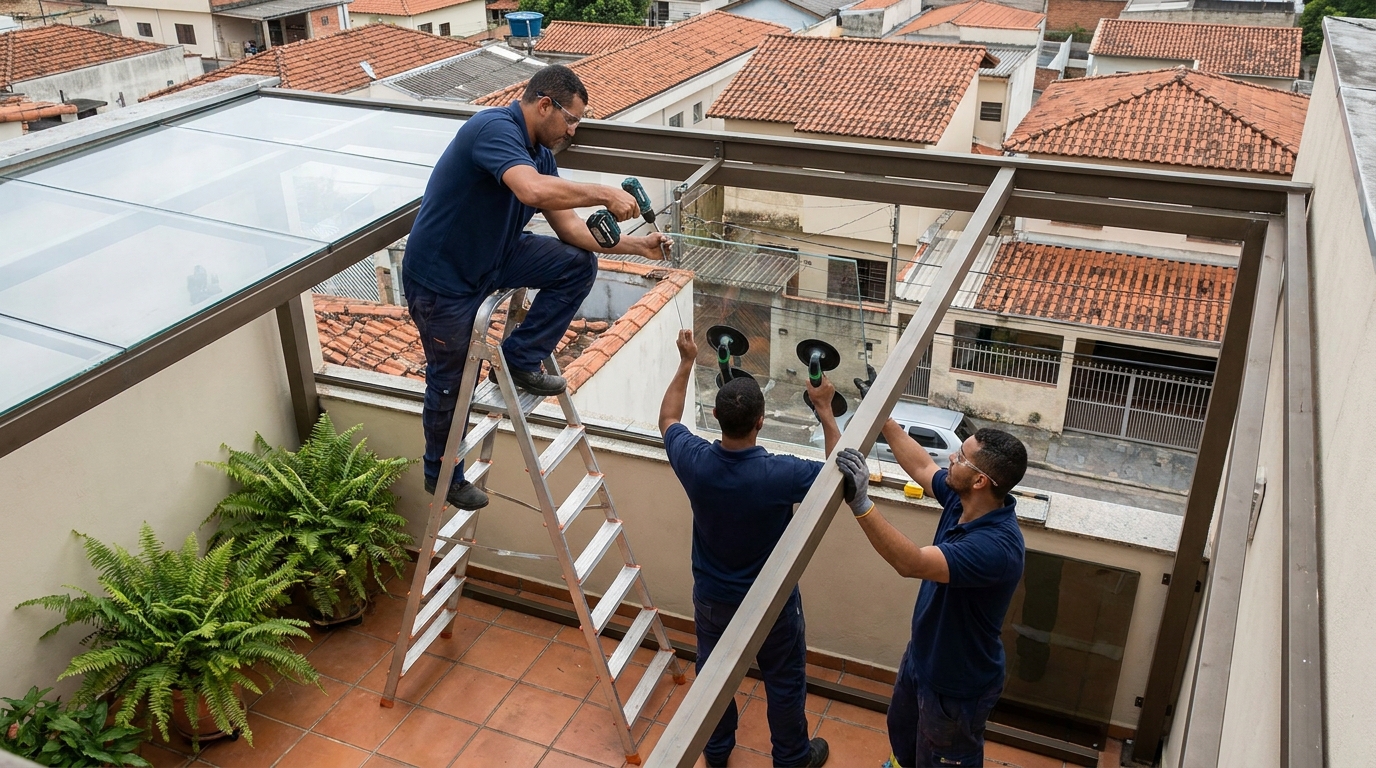 Cobertura de Vidro em Goiânia‑GO