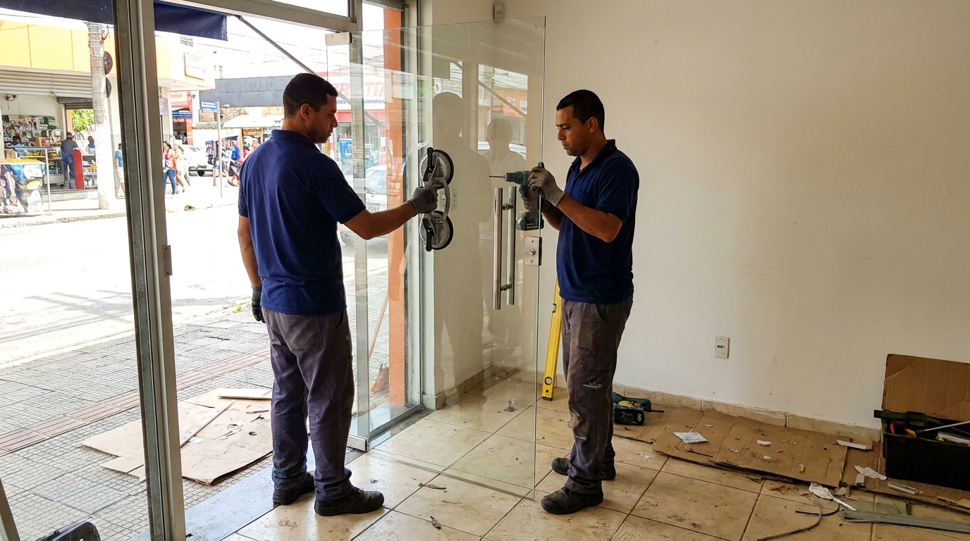 Portas em Vidro em Goiânia‑GO